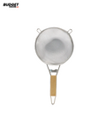 18cm Fine Mesh Frying Strainer With Wooden Handle