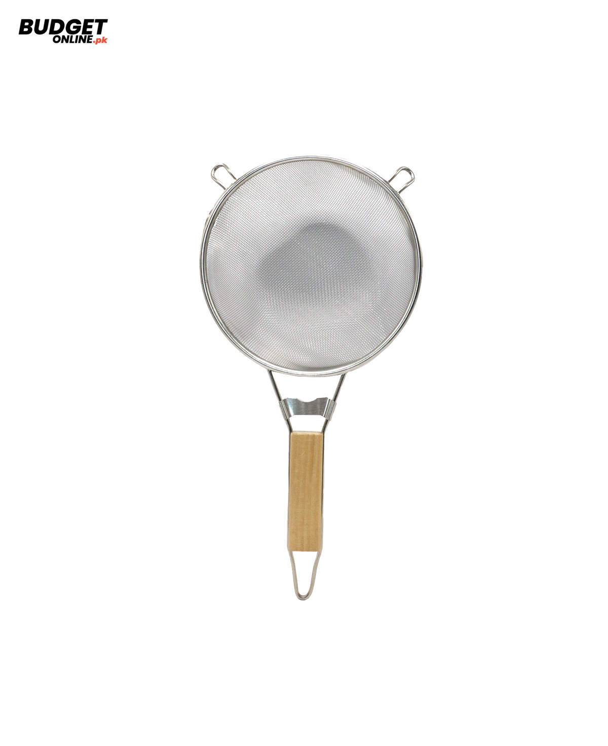 18cm Fine Mesh Frying Strainer With Wooden Handle