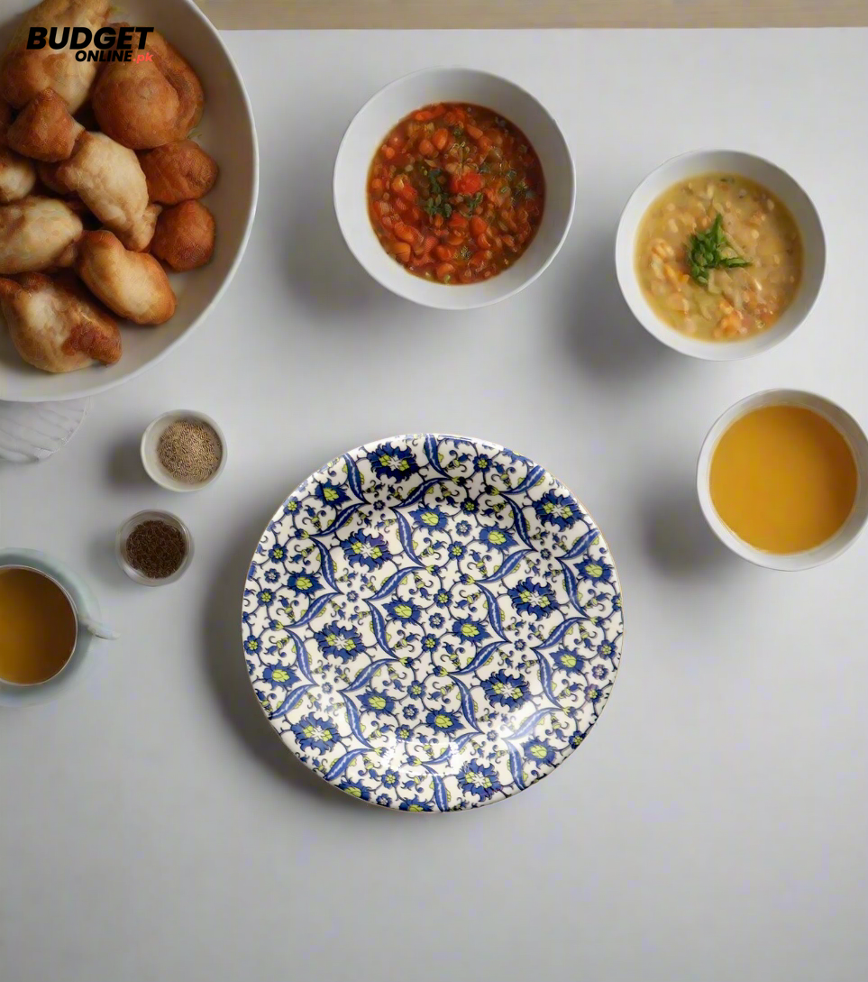 Blue Floral Quarter Plate