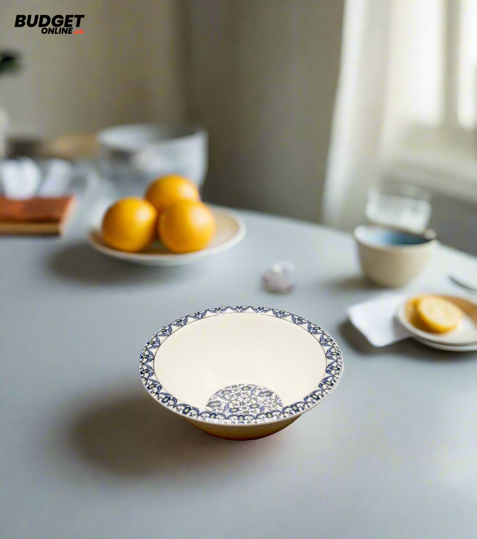 Blue Printed Serving Bowl 5 Inch