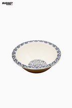 Blue Printed Serving Bowl 5 Inch
