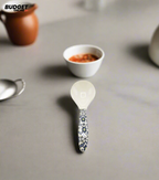 Blue Printed Curry Serving Spoon