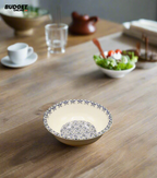 Blue Pattern Custard Bowl