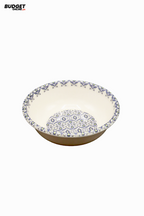 Blue Pattern Custard Bowl