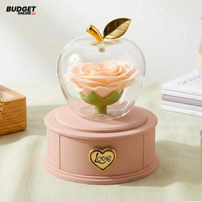 Apple Rose Ring Jewellery Box