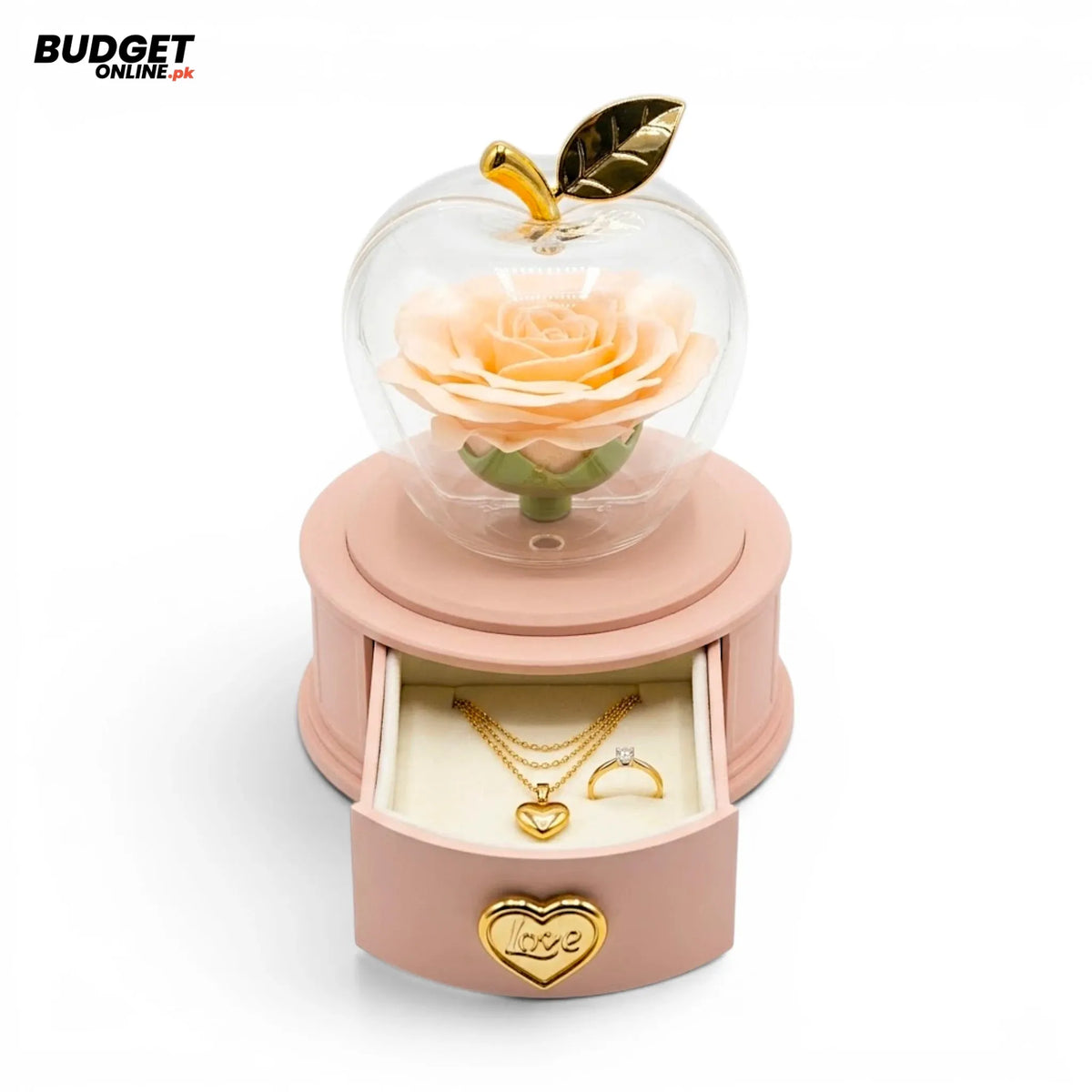Apple Rose Ring Jewellery Box