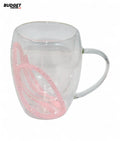 Pink Glass Air Mug 350ml