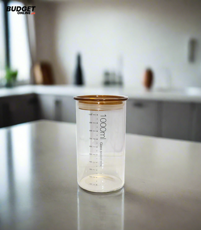 1.1 L Glass Storage Jar With Lid