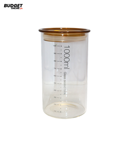 1.1 L Glass Storage Jar With Lid