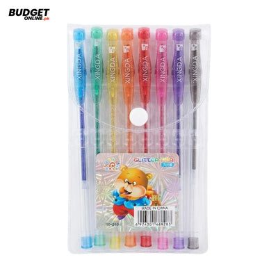 8-Piece Glitter Gel Pen Set
