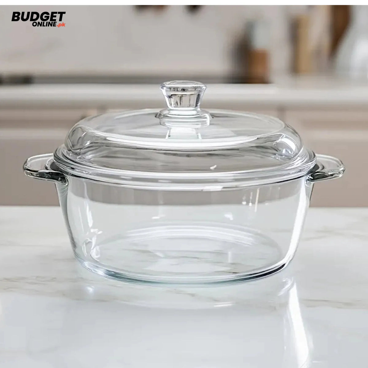 1L Glass Serving Bowl With Lid