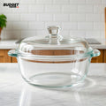 Green Apple Glass Bowl With Lid 850ml