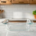 Square Glass Serving Dish 910ml