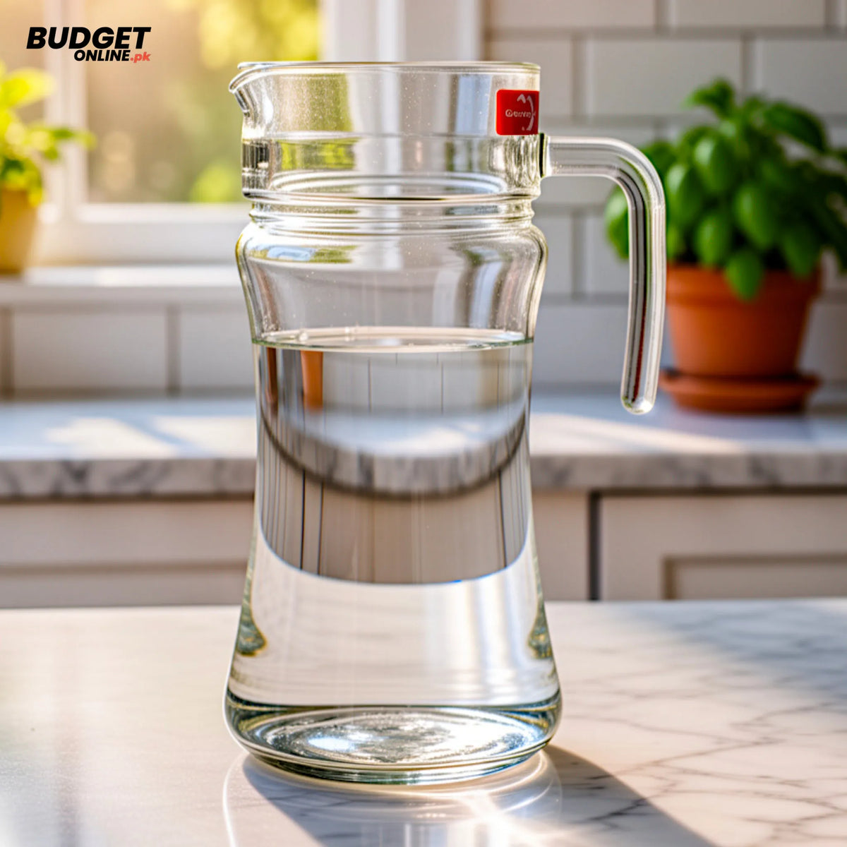 Green Apple Glass Water Jug 1.38L