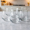 Clear Glass Tumbler Set of 6