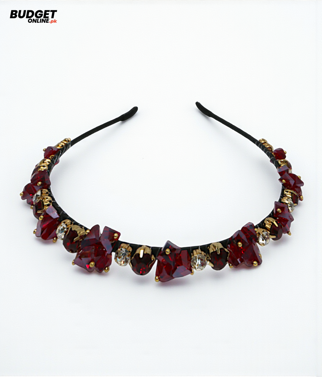 Mixed Color Crystal Stone Hair Band