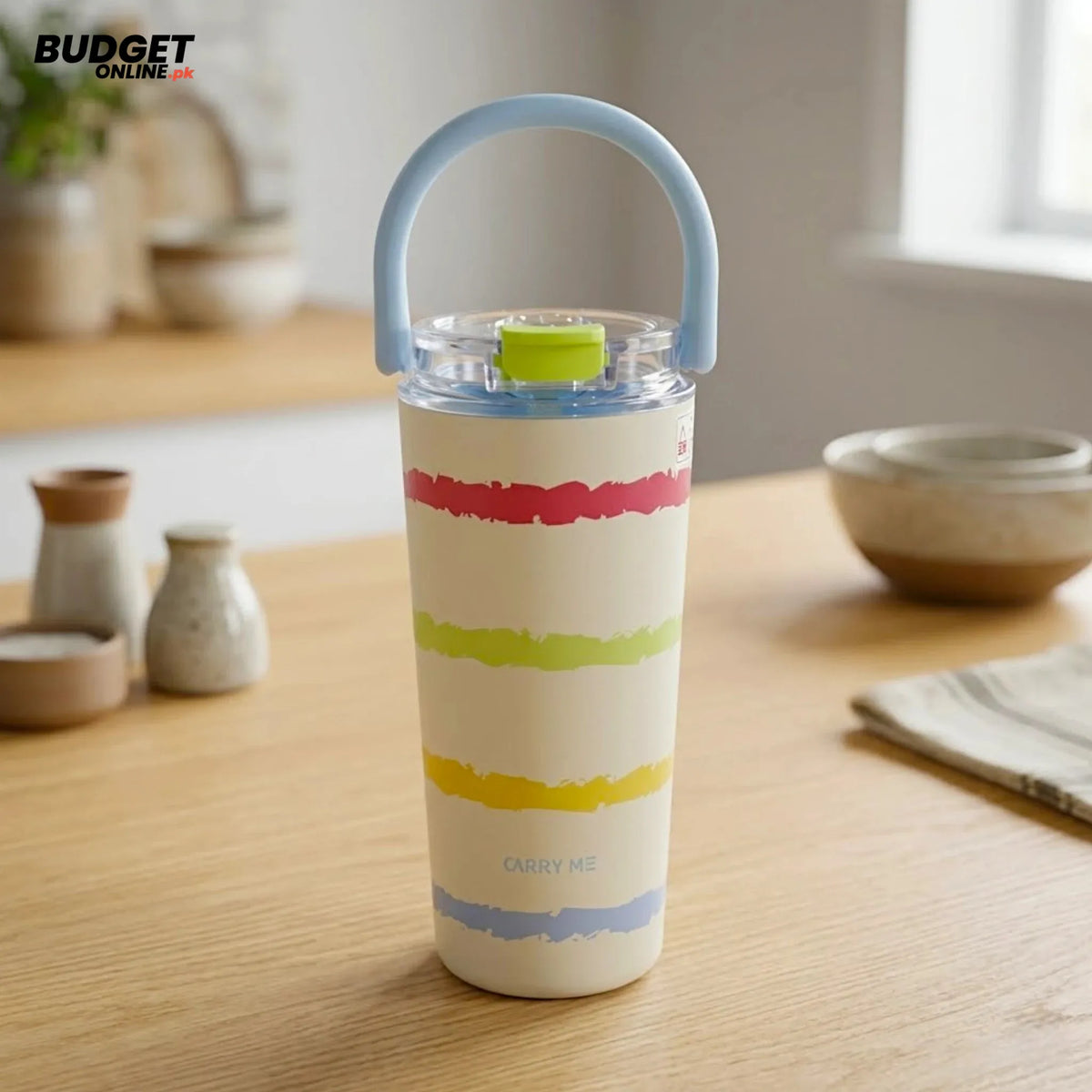 Rainbow Stripe Stainless Steel Tumbler 600ml