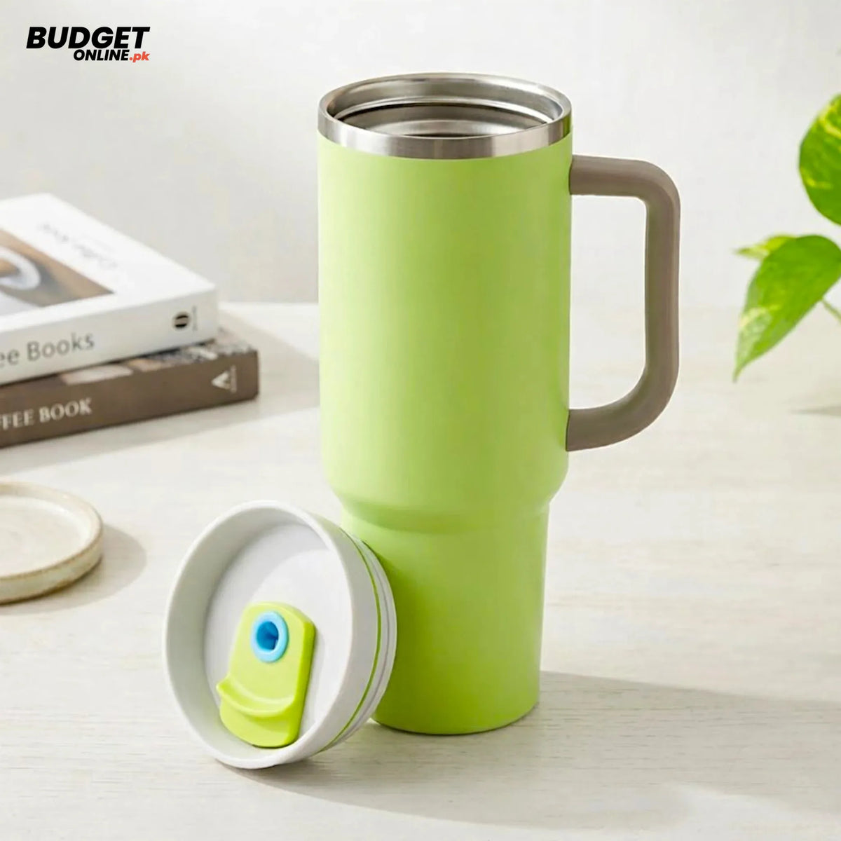 40oz Stainless Steel Tumbler Cup – Light Green