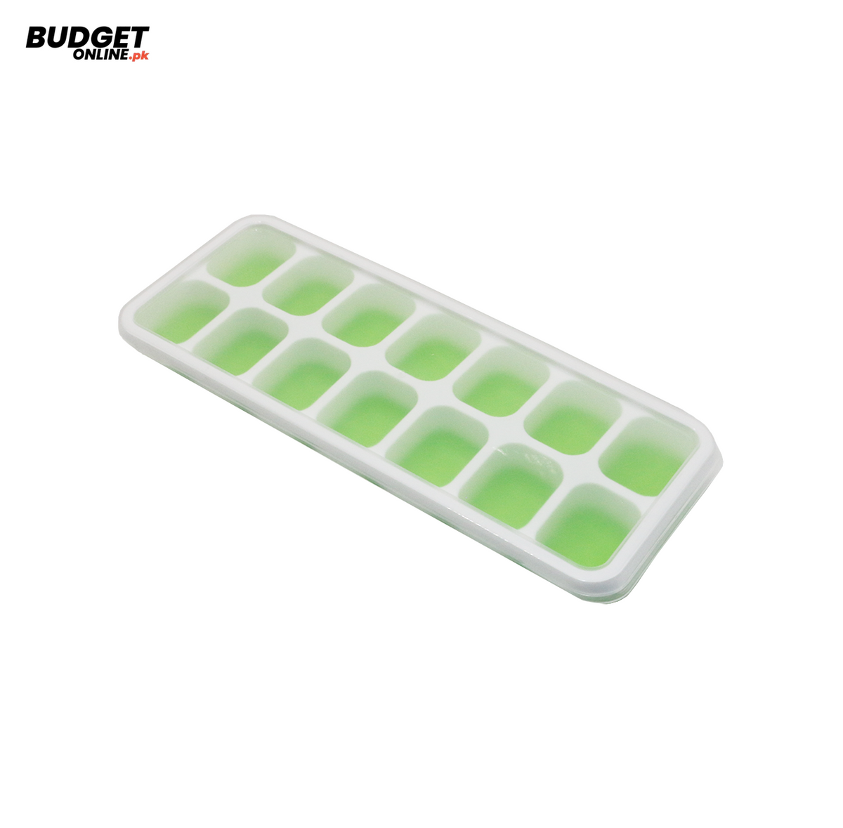 14-Cube Ice Tray with Silicone Base and Lid
