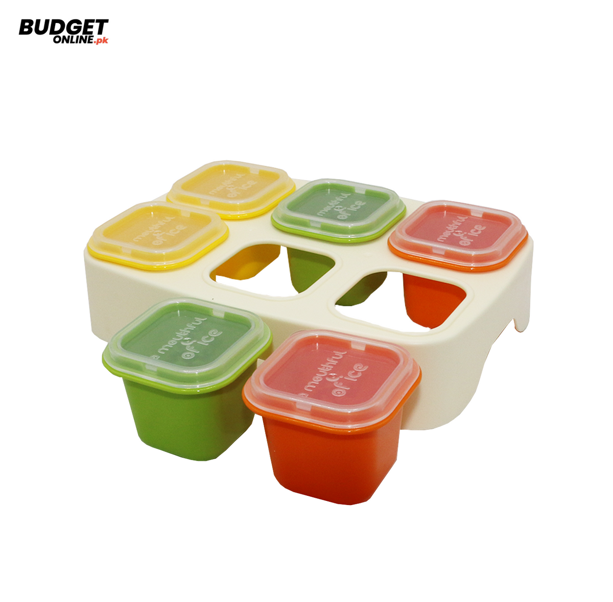Six-Cube Ice Tray With Cover