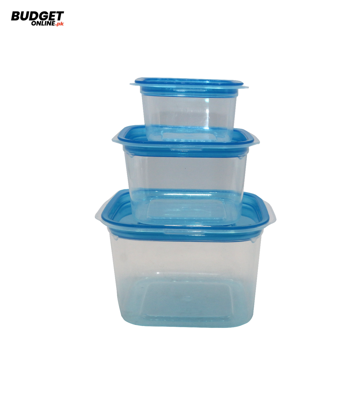3-Piece Plastic Storage Box Set
