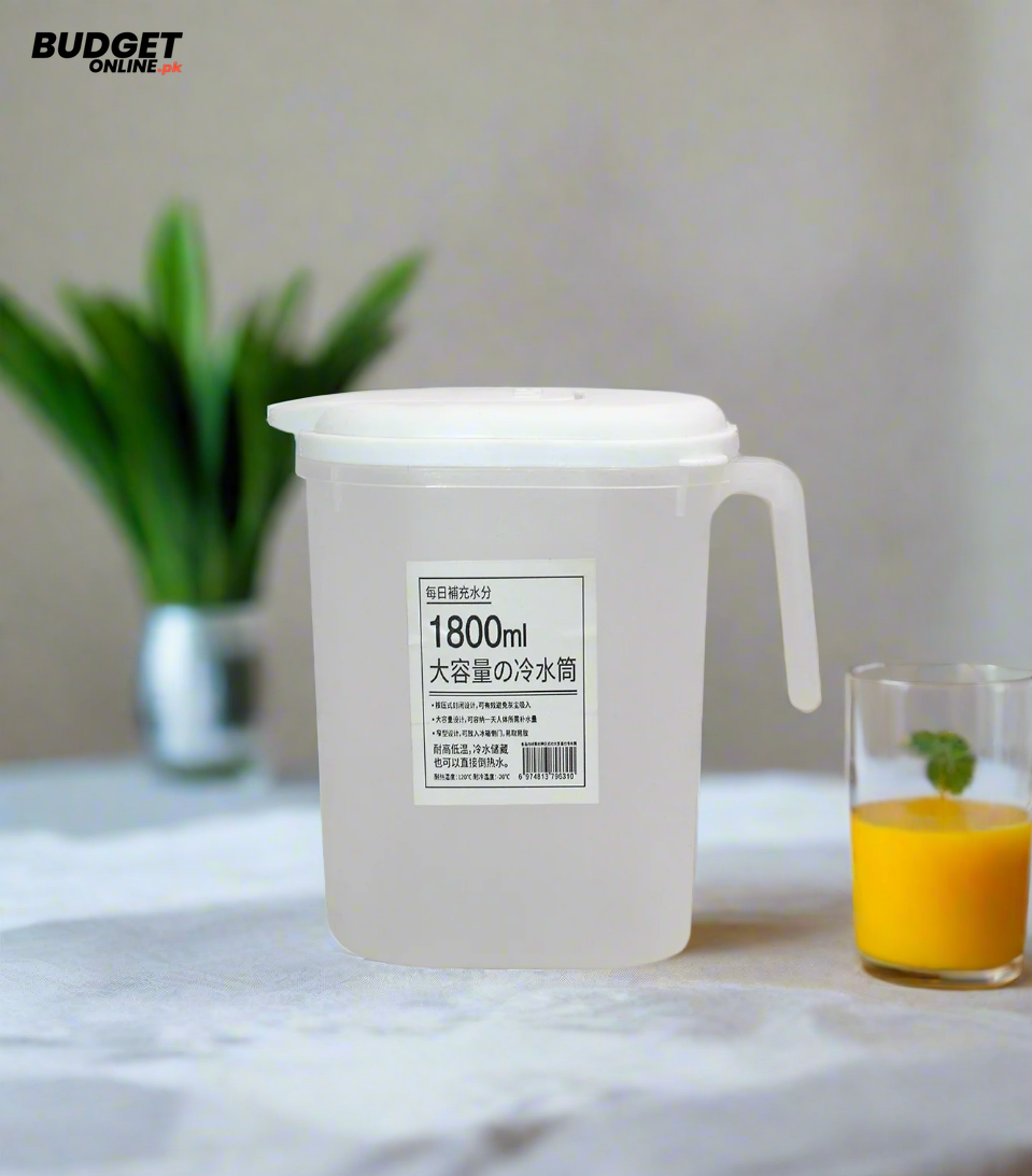 1.8L Plastic Water Jug With Lid
