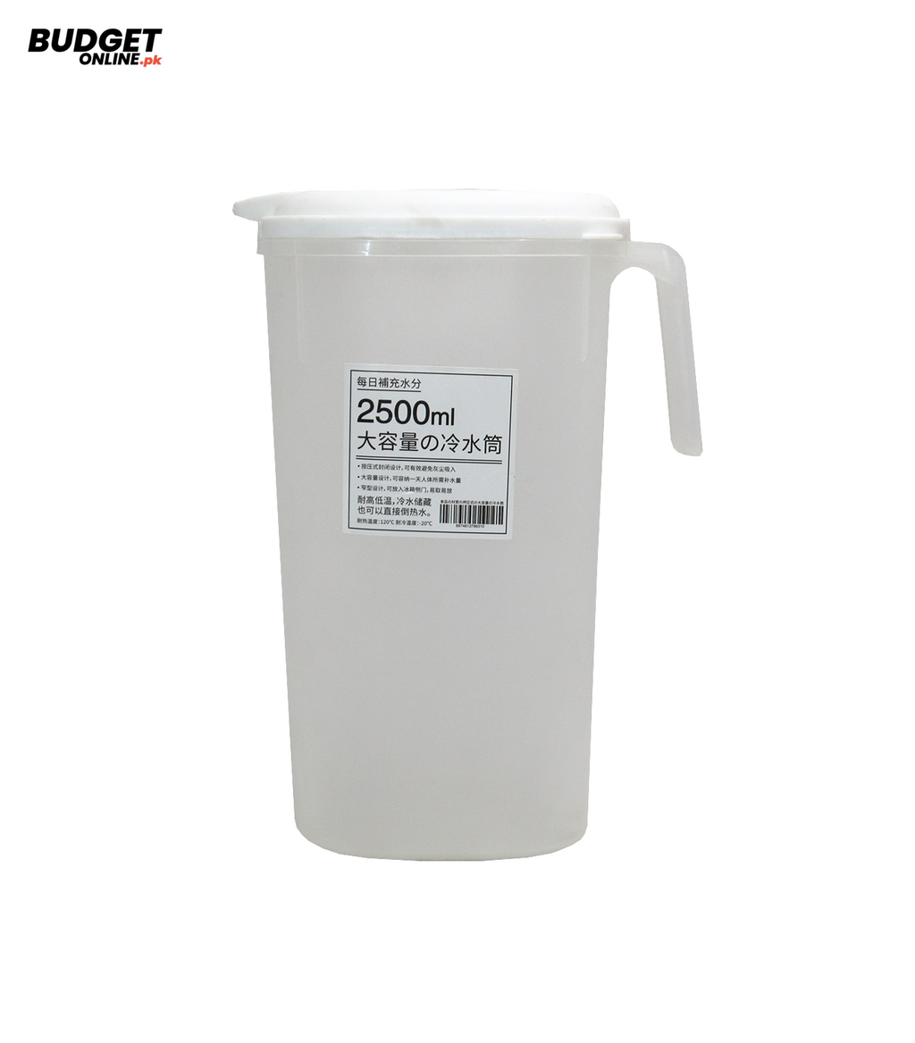 2.5 Litre Plastic Water Jug With Lid