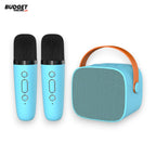 Portable Karaoke Speaker With Two Wireless Microphones