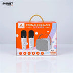 Portable Karaoke Speaker With Two Wireless Microphones