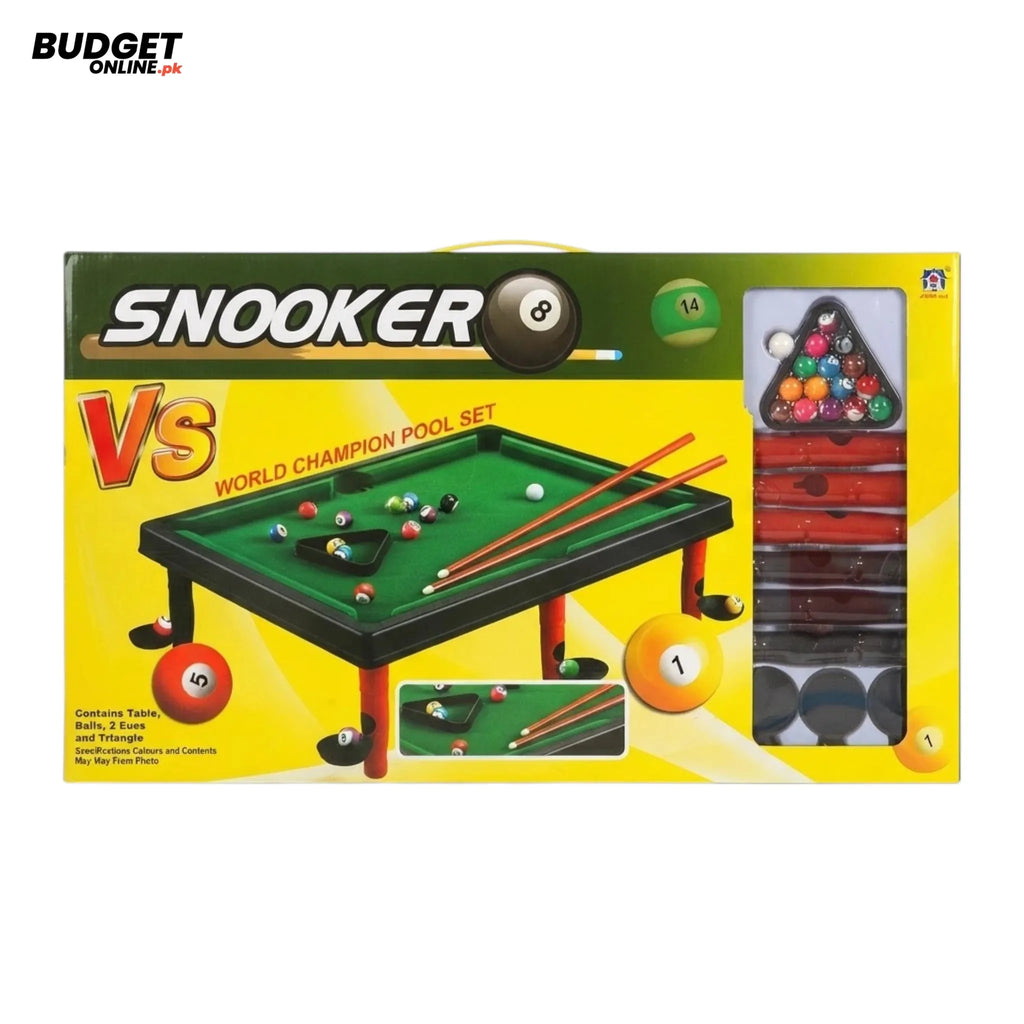 Kids Snooker Pool Table Game Set