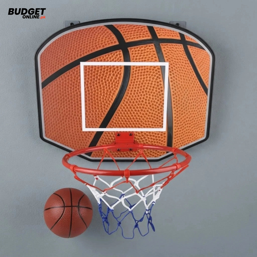Kids Wall Basketball Hoop Set
