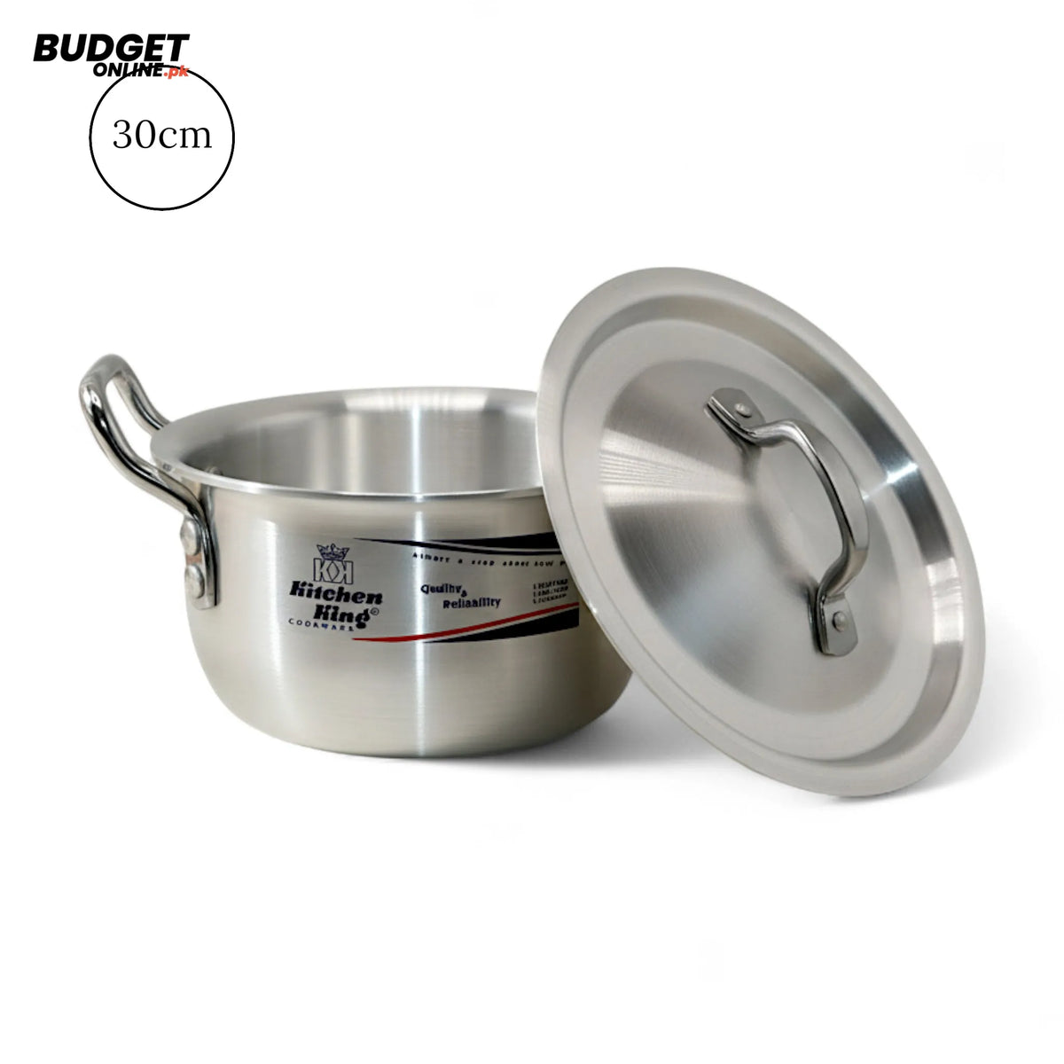 Kitchen King Stainless Steel Pot With Lid – 30cm