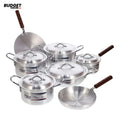 12-Piece Stainless Steel Kitchen Cookware Set