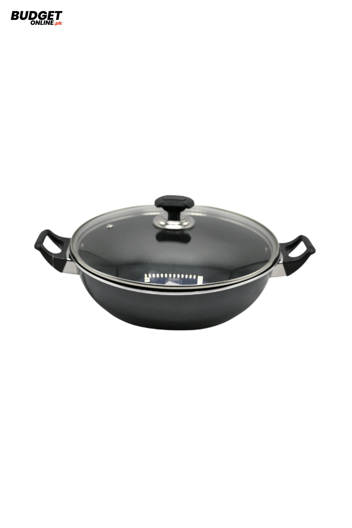 24 cm Nonstick Wok with Glass Lid