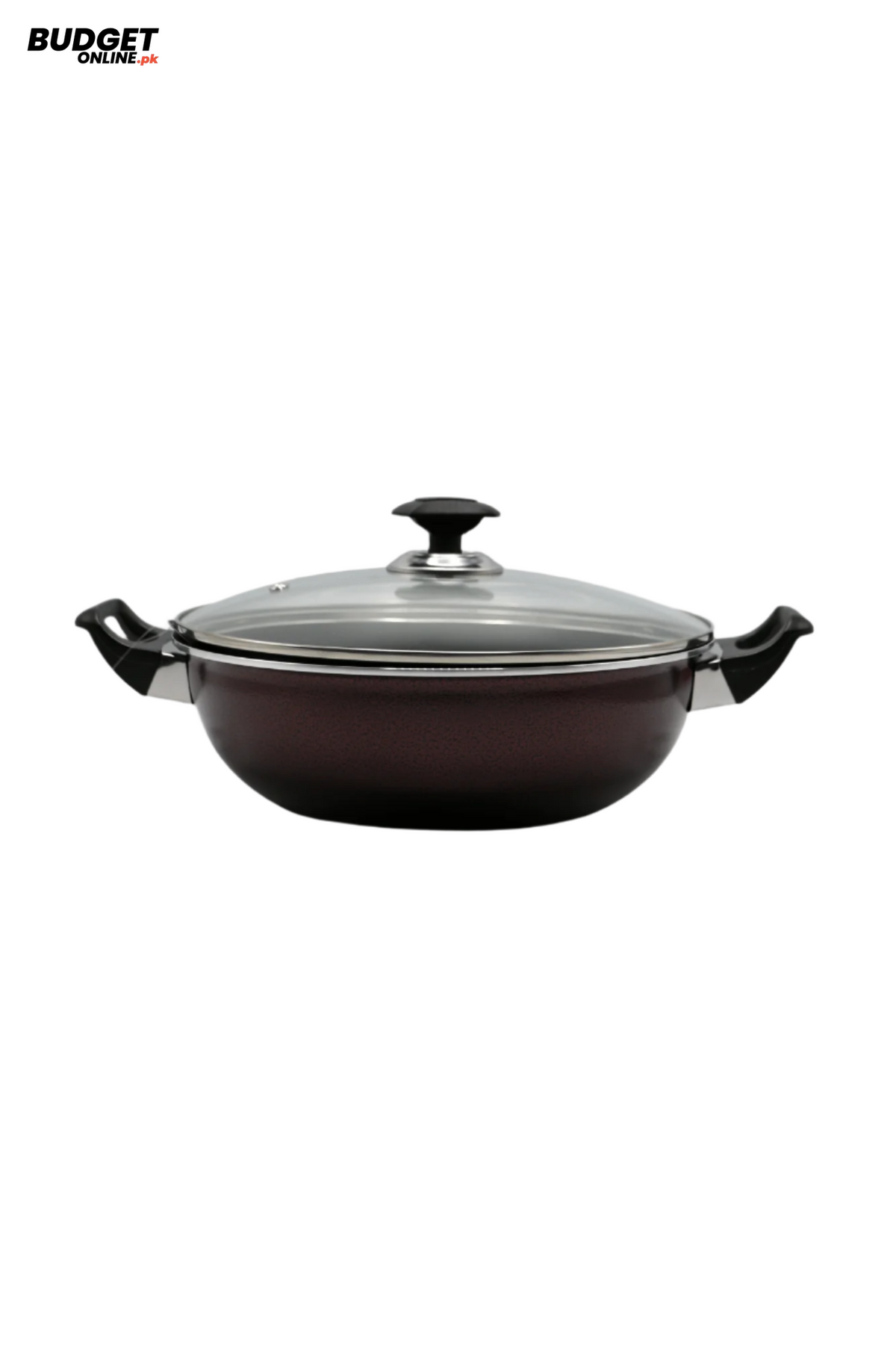 Kitchen King 26cm Nonstick Wok With Glass Lid