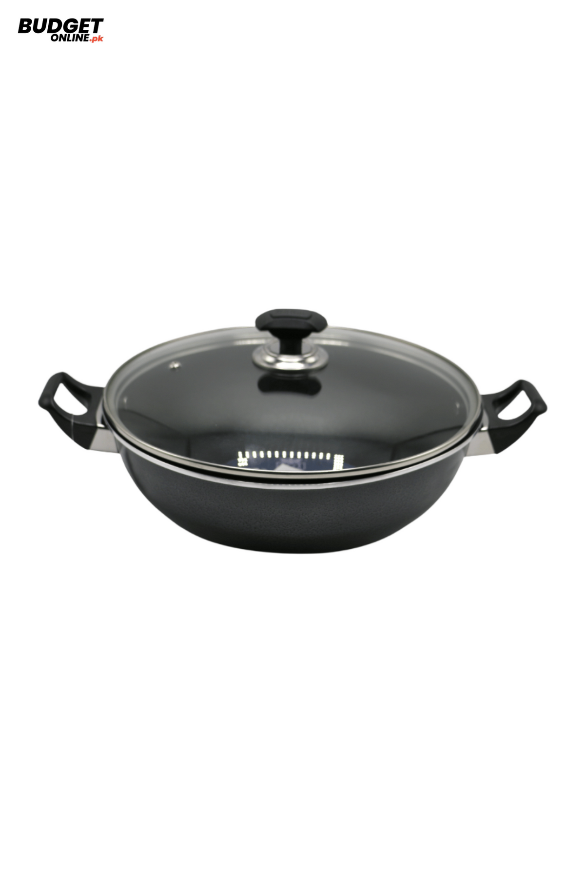 Kitchen King Nonstick Wok with Glass Lid 28cm