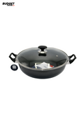 Kitchen King 30cm Nonstick Wok With Glass Lid