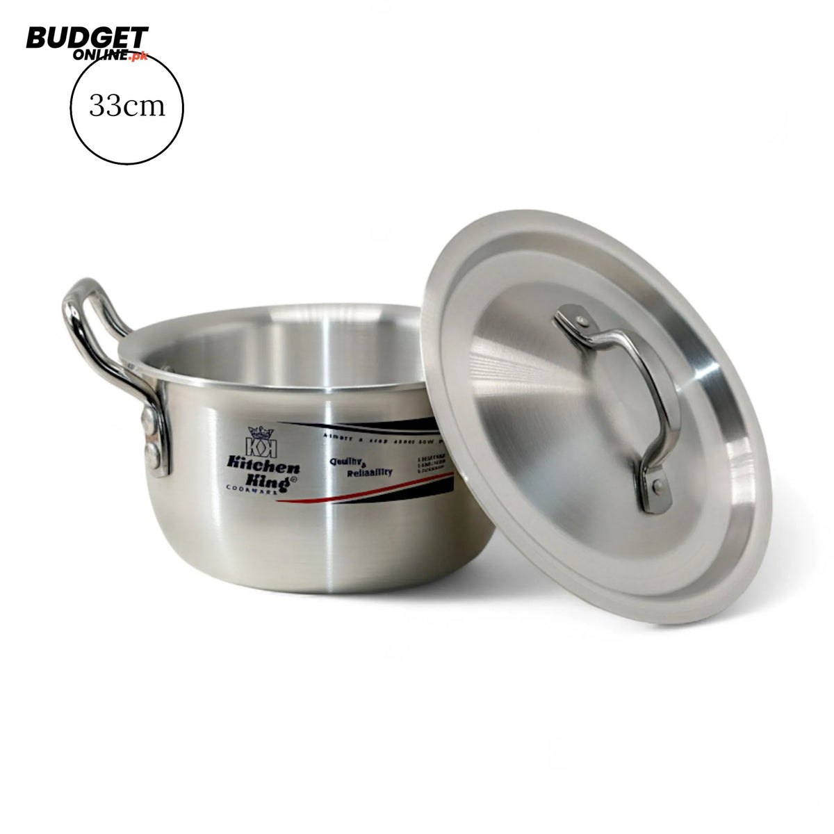 Kitchen King Stainless Steel Pot With Lid 33cm