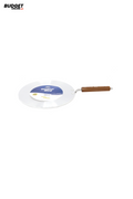 30cm Stainless Steel Tawa With Wooden Handle