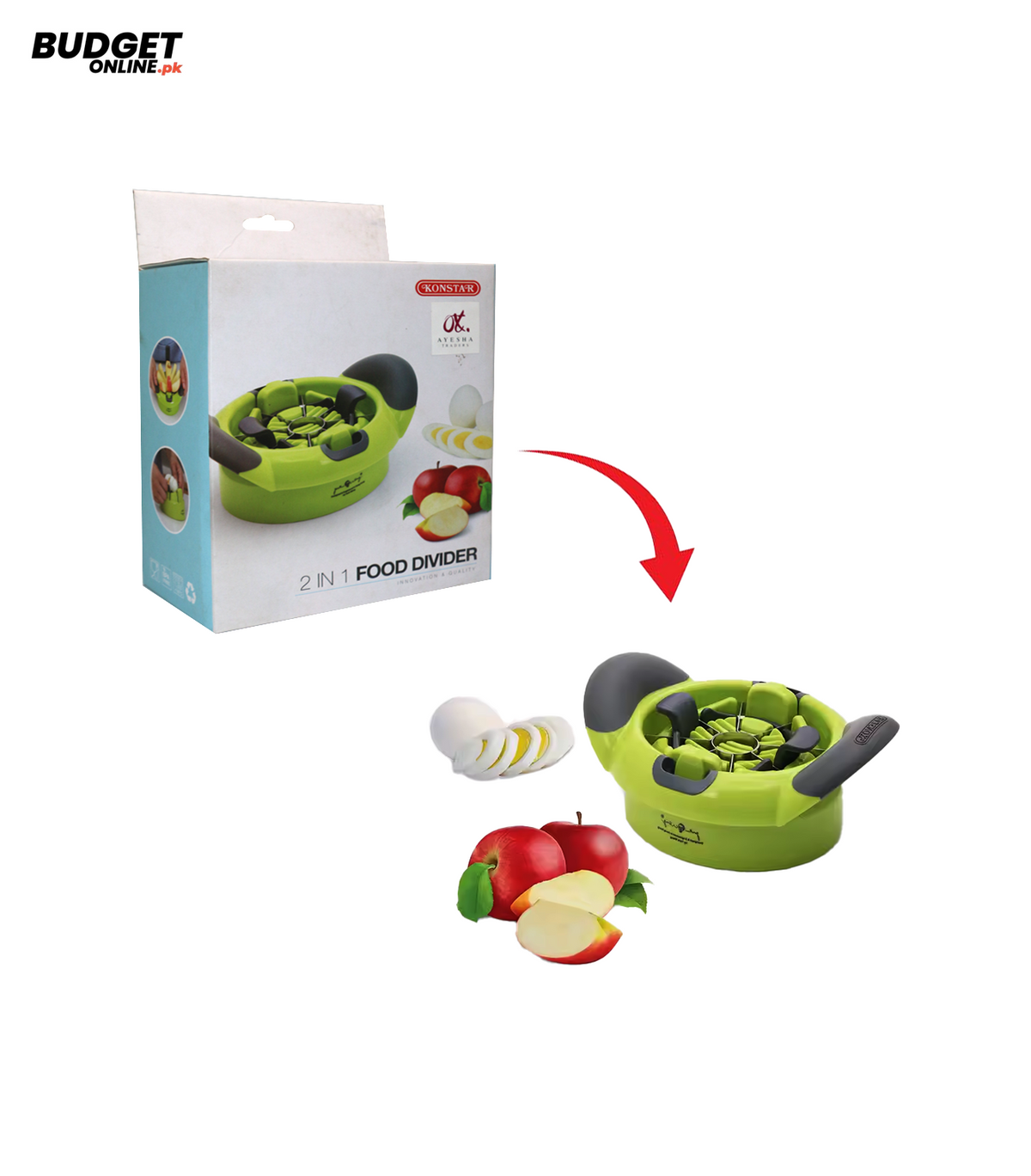 Konstar 2-In-1 Apple Slicer