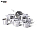 Korkmaz Alfa Grande Stainless Steel Cookware Set 14-Piece