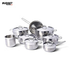 Korkmaz Alfa Grande Stainless Steel Cookware Set 14-Piece