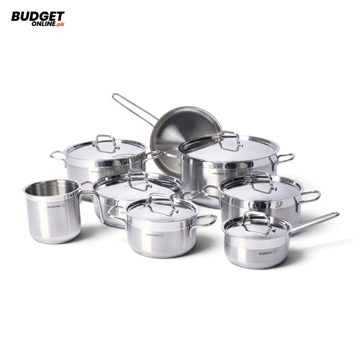 Korkmaz Alfa Grande Stainless Steel Cookware Set 14-Piece