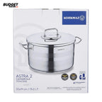 Korkmaz Astra 2 15L Stainless Steel Casserole