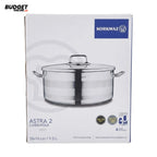 Korkmaz Astra 2 Stainless Steel Casserole 9.5L
