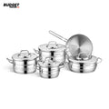 Korkmaz Estima 9-Piece Stainless Steel Cookware Set