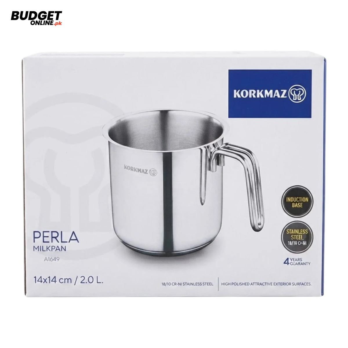 Korkmaz Perla Stainless Steel Milk Pan 2L