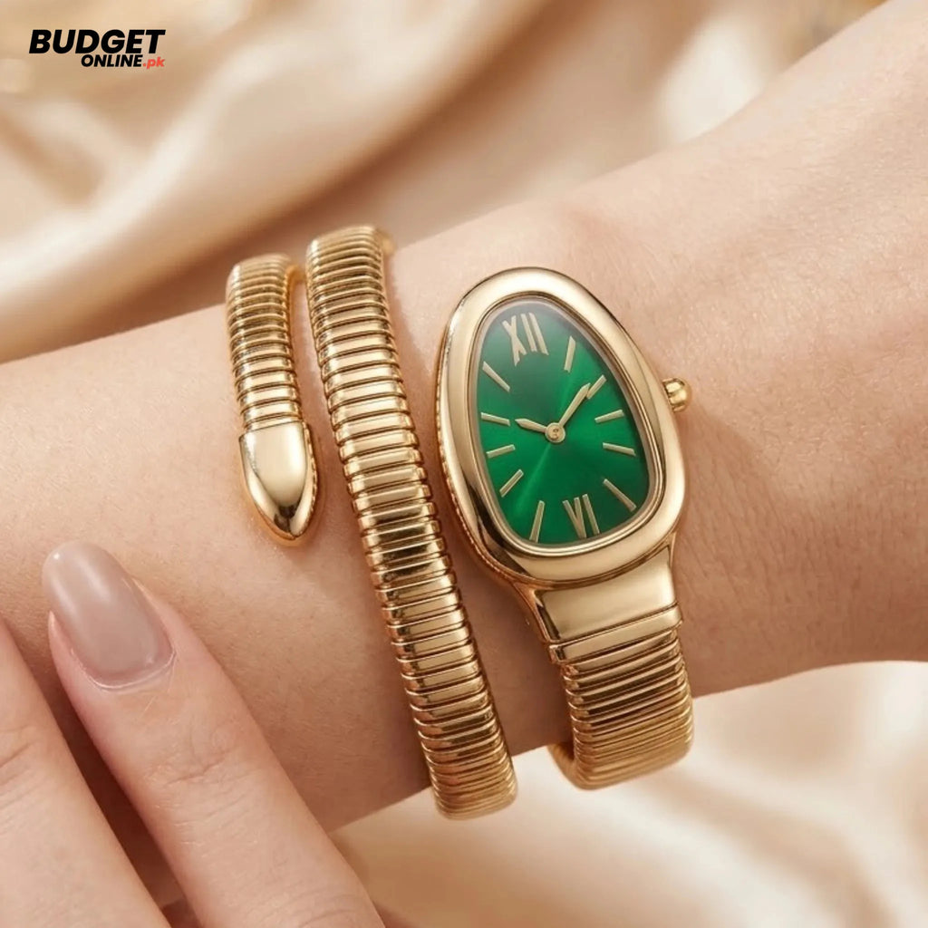 Women’s Snake-Chain Analog Watch