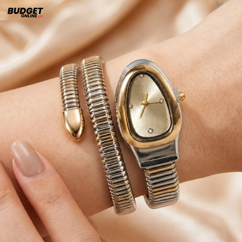 Women’s Snake-Chain Analog Watch