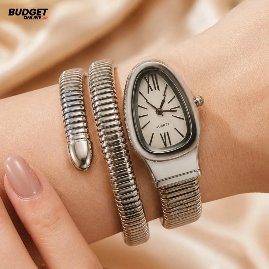 Women’s Snake-Chain Analog Watch